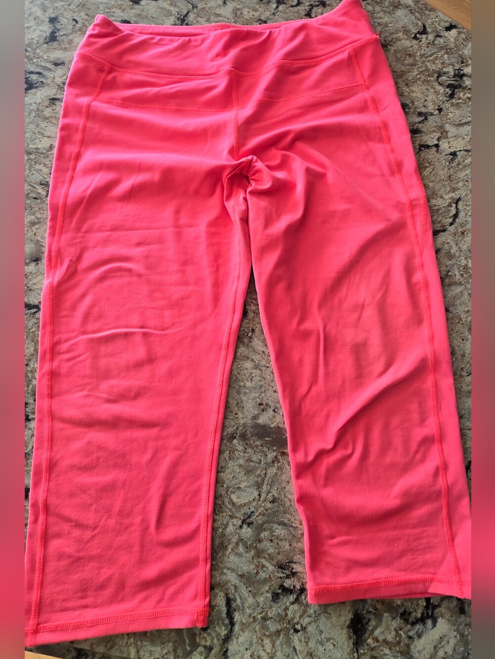 Calvin Klein Neon Coral Capri Leggings